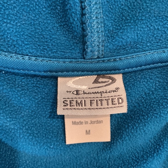 Champion semi-fitted quarter-zip athletic wear hoodie ladies medium - Picture 2 of 5